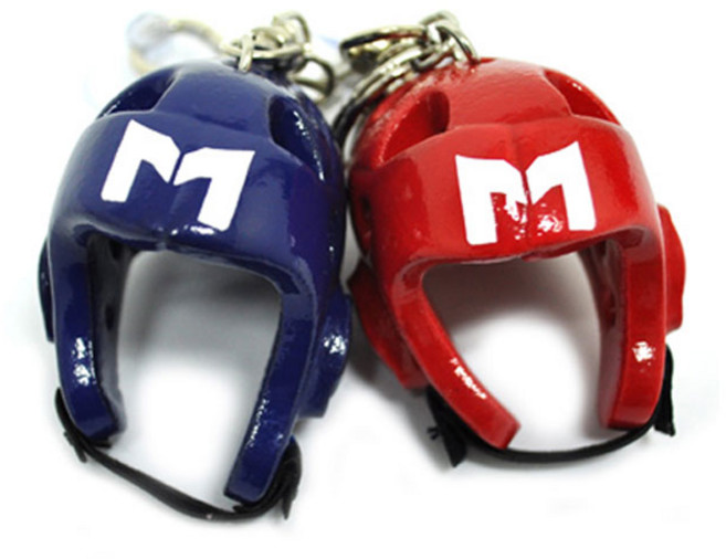 미니 헤드기어 악세사리 복싱 열쇠고리 미니어처, 레드, 1개