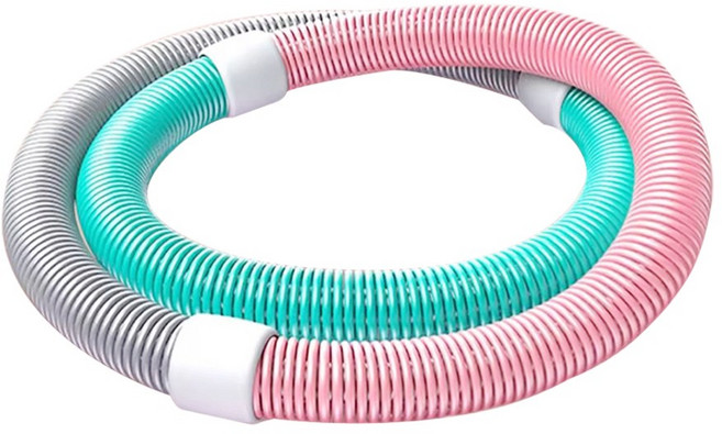 [굿프렌드] 굿핏 리본 스프링 훌라후프 탄성 소프트 훌라우프 허리라인 다이어트 슬림 뱃살 홈트 GOOD-V13, 원컬러 (핑크,민트,그레이,화이트), 1개, 1.2kg