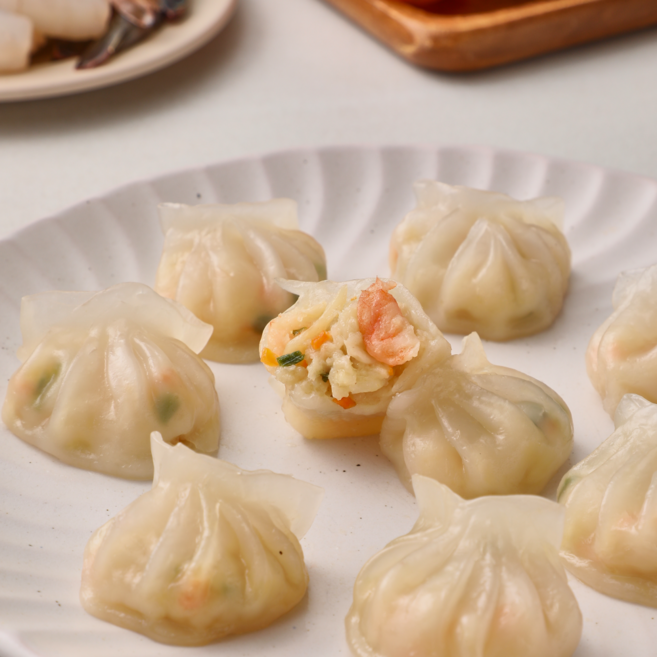 냉동 새우하가우 홍콩식 딤섬, 1개, 1kg