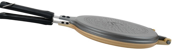 점보와플팬 원형 와플후라이팬 캠핑와플기 인덕션가능, 1개, 43.5cm