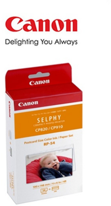 (Canon) 캐논 셀피인화지 RP-54 (CP포토프린터용지)-54매-, 1개