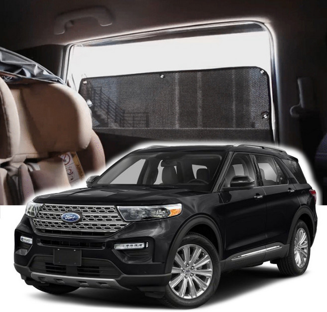 썬블럭 햇빛가리개 커튼 차박 포드 익스플로러 6세대 (19년11월~현재) 2열, 2열 검정 익스플로러6세대 UW116, 1세트