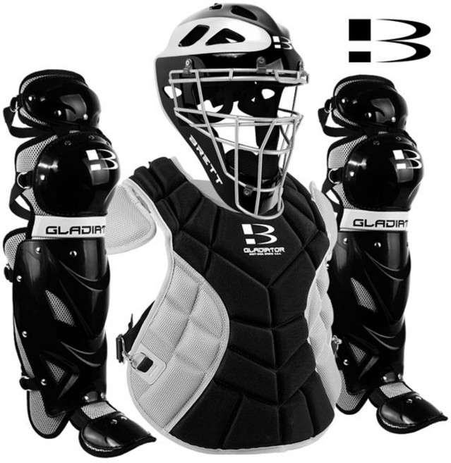 브렛 포수장비세트 일체형 풀페이스 블랙 BRETT B-CH-06 LBP-302 야구, 단품, 1개