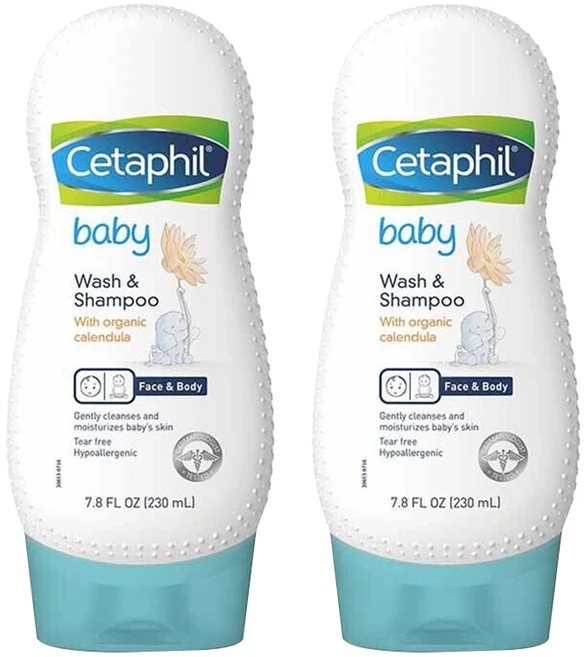 세타필 키즈 워시 & 샴푸 카렌듈라 함유, 2개, 230ml - 쿠팡