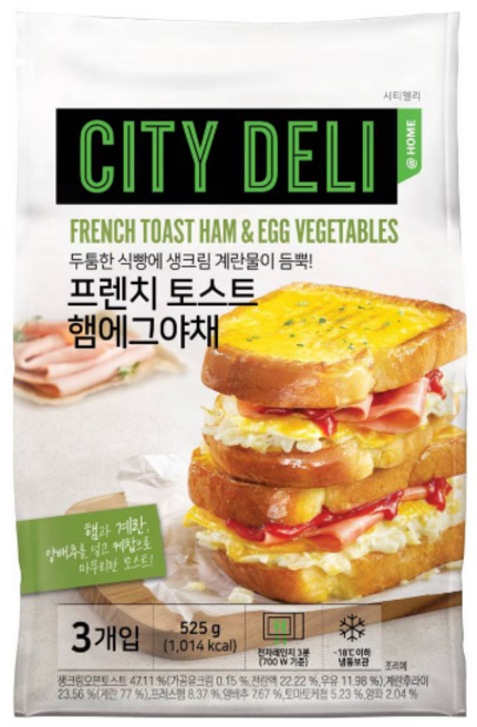 SPC 삼립 프렌치토스트 햄에그야채 525g, 2개