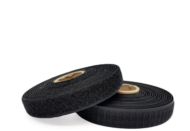 국산 튼튼한 고급 재봉 봉제용 단면벨크로 검정색 폭 1.5cm x 3미터 암수세트, 1세트, 1개
