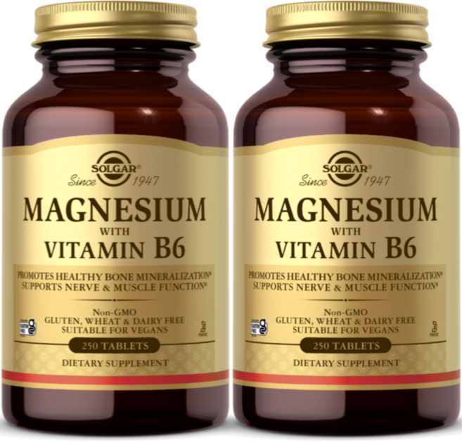 솔가 마그네슘 비타민 B6 포함 타블렛, 250정, 2개