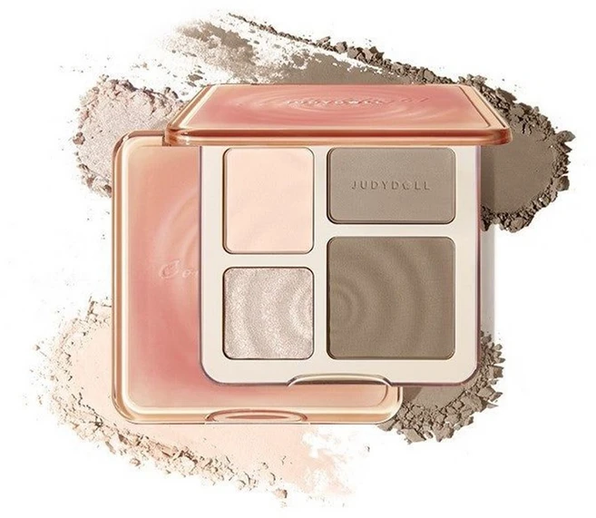 Judydoll 주디돌 3D 쉐딩 컨투어 팔레트 무펄 하이라이터 100% 정품, 1개, #01 WAVES (COOL) - 쿠팡