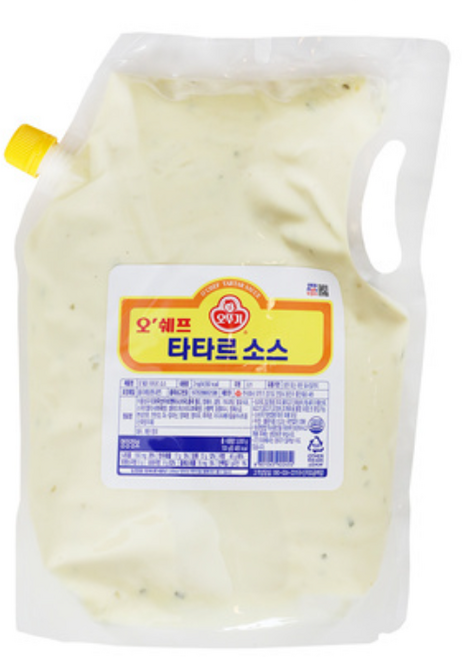 오뚜기 오쉐프 타타르 소스, 3kg, 30개