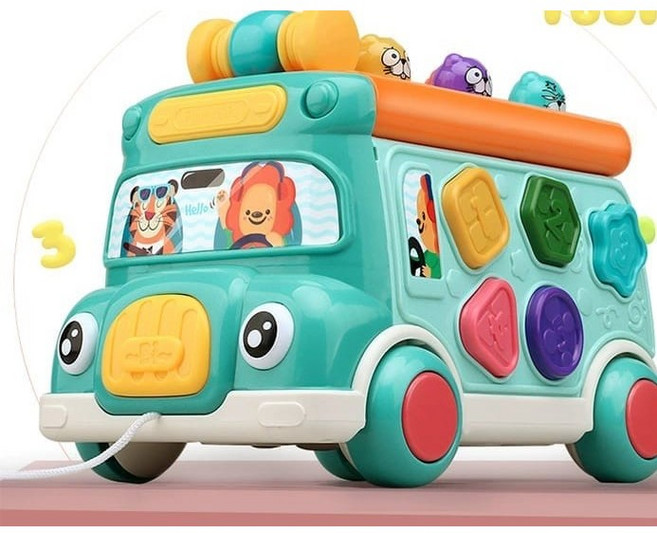 음악 버스 장난감, 펄 블루, 1개