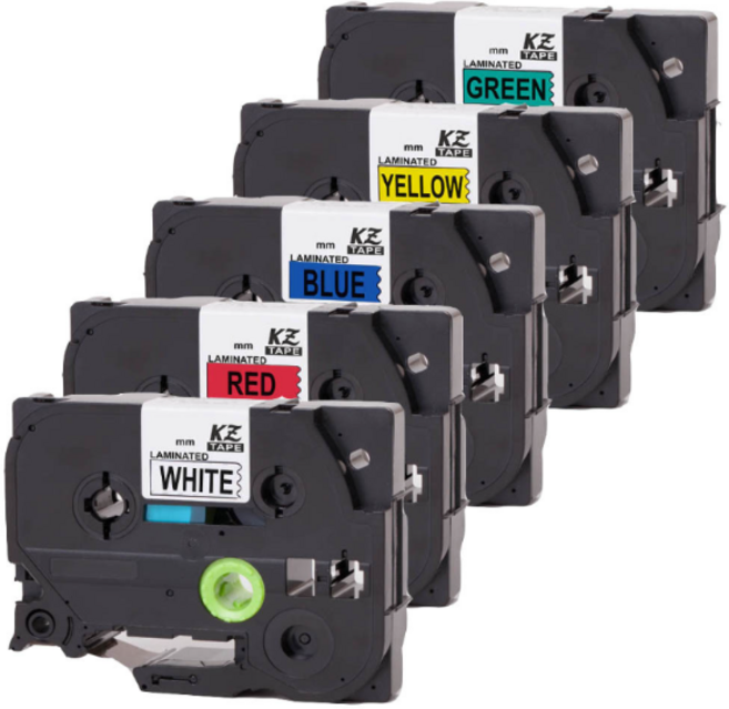 브라더 호환 라벨지 카트리지 모음, 투명, 12mm