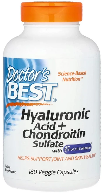 닥터스베스트 히알루론산 + 바이오셀 콜라겐 함유 콘드로이틴 황산염 180 식물성 캡슐, 180정, 1개 - 쿠팡