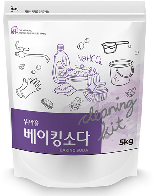 위아홈 베이킹소다 프리미엄원료, 5kg, 2개