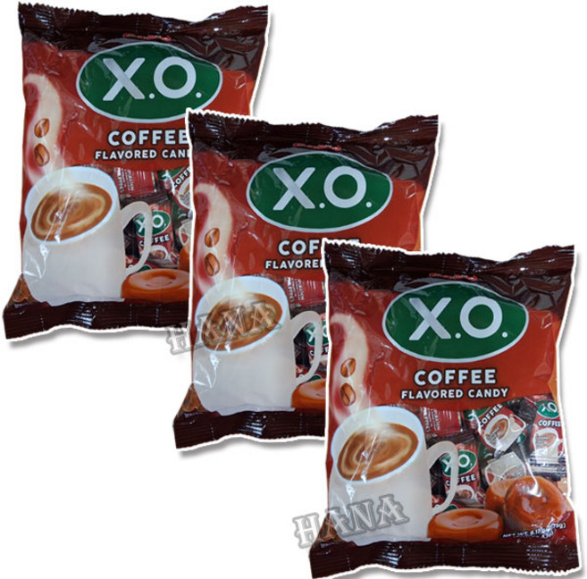 엑스오 xo 커피 캔디, 175g, 3개