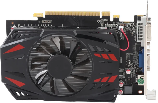 1G 그래픽 카드 GTX1050Ti 데스크탑 컴퓨터용 네트워크 액세서리 780MHz 128Bit DDR5, 01 검정색