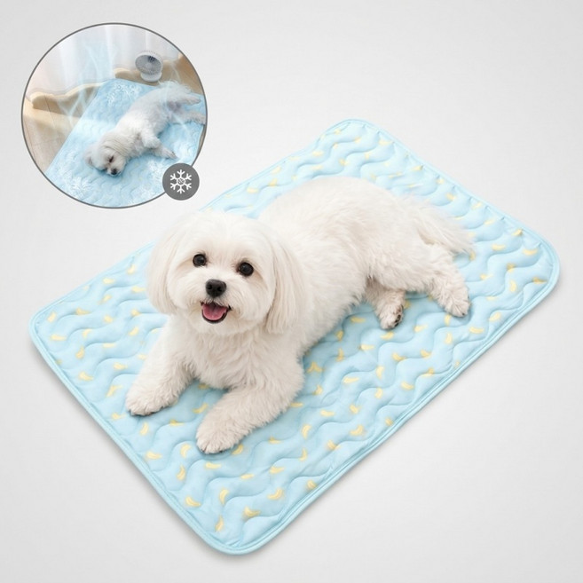 융풍 반려동물 냉감 쿨매트 강아지 고양이 여름 아이스 패드, 블루, 1개