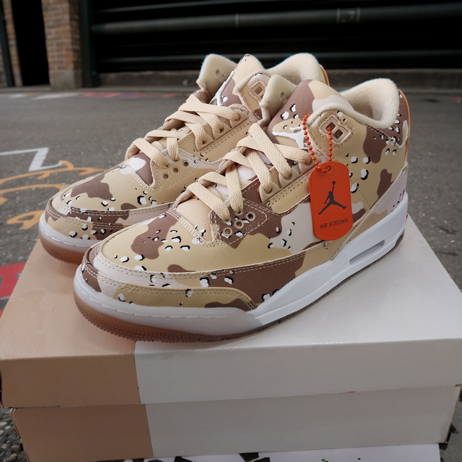 나이키 조던 3 레트로 데저트 카모 미드 여성용 스니커즈 운동화 신발 패션화 데일리화