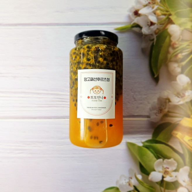 또또언니 수제 망고패션후르츠청, 1개, 1개입, 600g