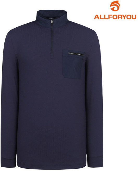 [올포유] 남성 우븐 포켓 반집업 티셔츠 AMTHM2261-915