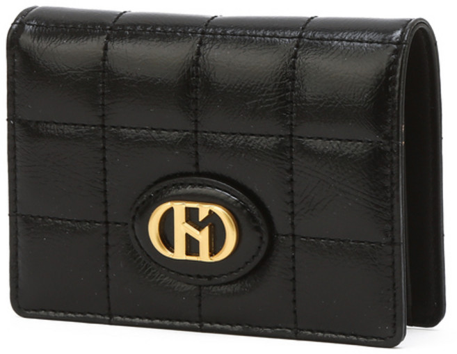 헤지스 H20크링클 퀄팅 소가죽 반지갑