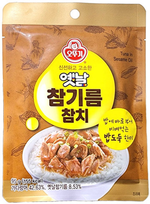 오뚜기 옛날 참기름 참치, 95g, 1개