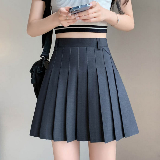 플리츠 스커트 A라인 하이웨스트 속바지 날씬해 보이는 테니스 골프 미니 주름 스커트 치마