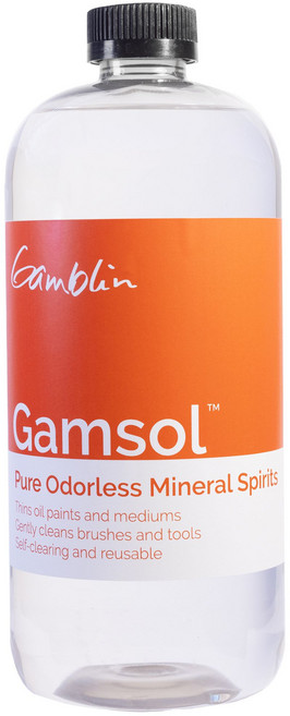 [갬블린] 갬솔 GAMSOL OMS 미네랄스피릿 유화용, 1L, 1개