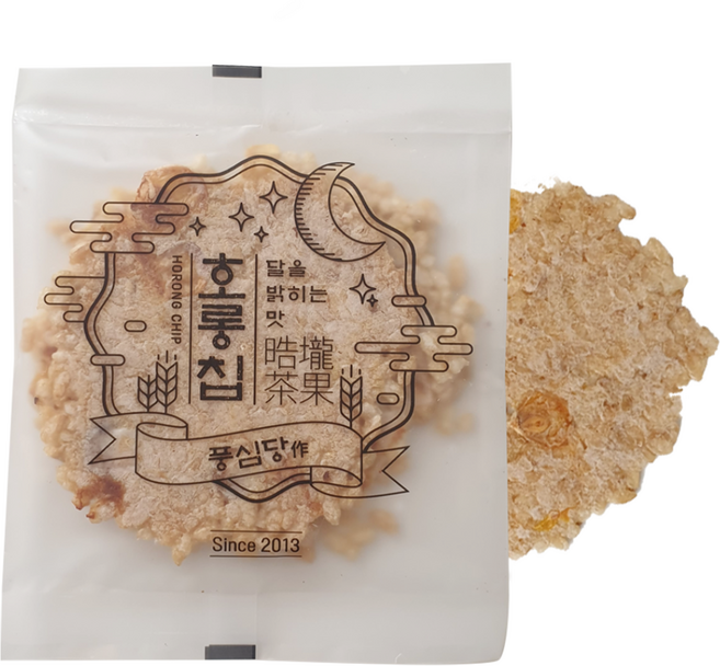 풍심당 호롱칩 국내산 현미 옥수수 누룽지칩 쌀과자 개별포장 저당간식 회사 간식, 15g, 15개