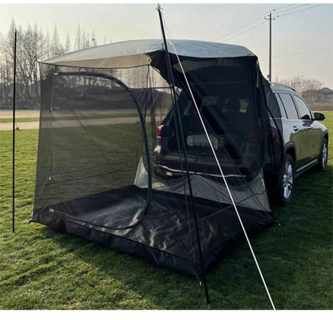 99網購 支架款客廳車尾帳 車露汽車尾門紗網 車泊車宿車尾帳篷 房車車尾客廳帳篷 台灣24H出貨, 內帳【此選項只有內帳、無鐵管】