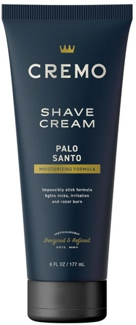Cremo 센서티브 쉐이브 크림 놀랍도록 우수한 울트라 슬릭 남성용 면도 크림 흠집 상처 및 면도기 화상 방지 170ml(6온스), Palo Santo, 1개 - 쿠팡