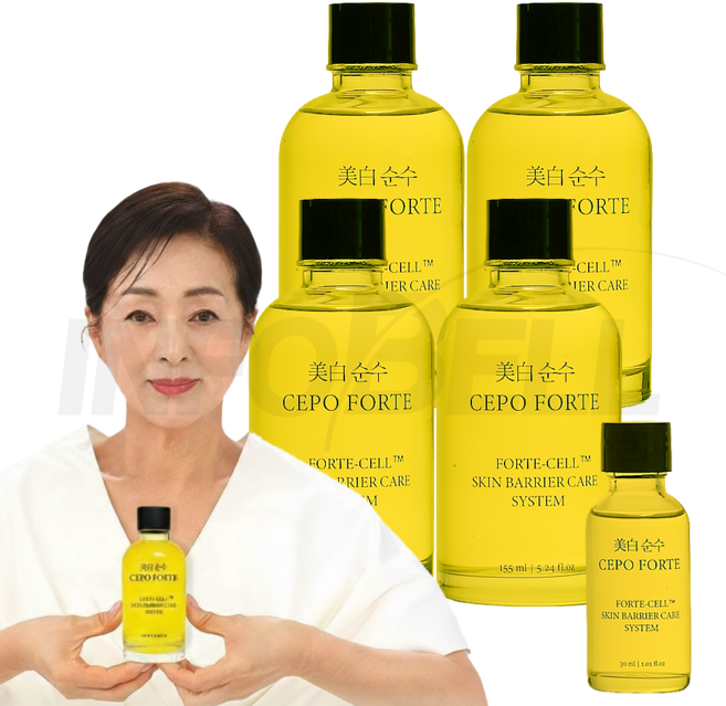 [TV홈쇼핑정품 인포벨]이보희 미백순수 세포 포르테 피부체력 탄력 주름 속보습 부모님 화장품 선물, 4개, 155ml