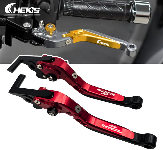 체키스 UHR125 전용 파킹 브레이크 레버 6단조절 길이조절 폴딩, 레드, 1세트
