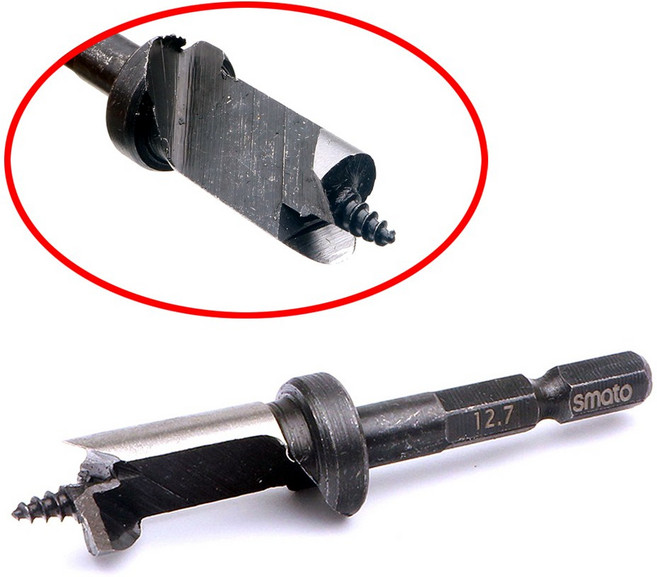 스마토 버섯드릴날 12.7mm 스토퍼 턱형 버섯기리 표고버섯 종균 비트 드릴빗트, 1개