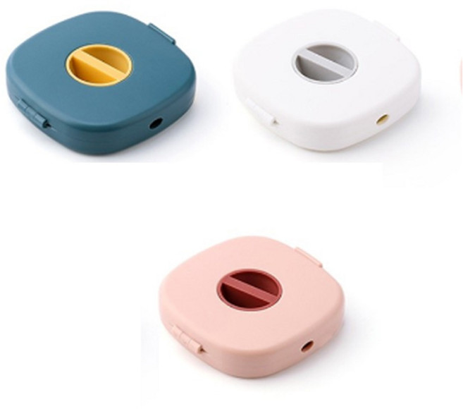 휴대용 선정리함 이어폰줄감개 거치대겸용 DD-12282, 화이트, 화이트