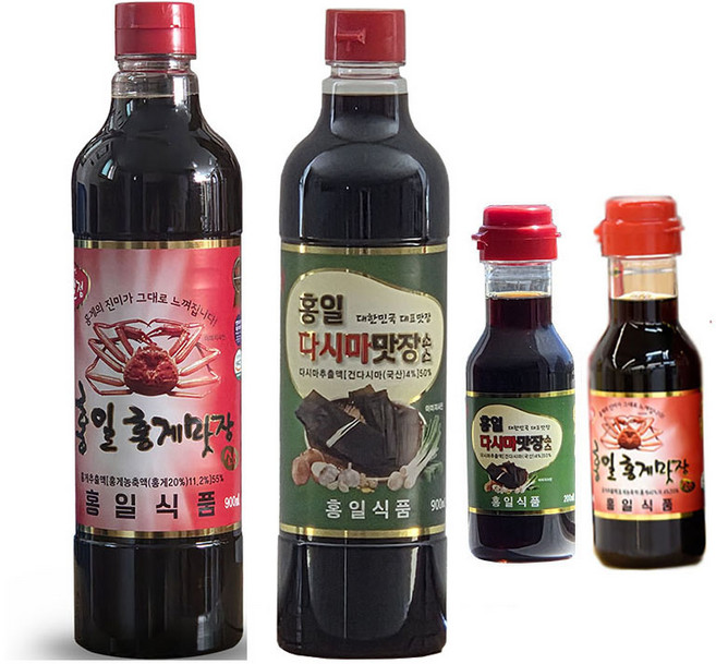 [류맛간장 ]400ml증정 홍게간장 다시마간장 홍일식품 진해총판 오리지널 홍일 홍게맛장소스+다시마맛장스스 세트, 2개, 900ml