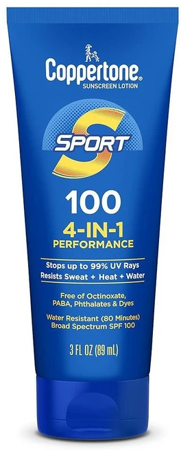 Coppertone 스포츠 자외선 차단 로션 89mL SPF 50 광범위 스펙트럼 커버(포장은 다를 수 있음) - 쿠팡
