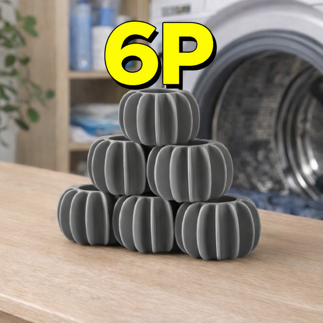 트레이드조이 실리콘 런드리볼 세탁볼 6P, 6개, 그레이