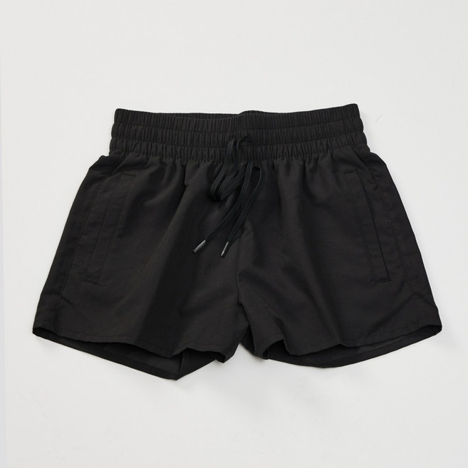 보드라이더스 빌라봉 여성 올 데이 우븐 하이웨스트 보드쇼츠(WF11BS098BLK)_CA