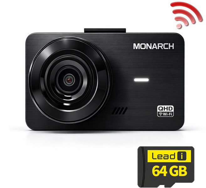 모나치 2채널 QHD 2채널 WiFi 스마트폰 연동 지원 차량용 블랙박스, WiFi 동글 쿠폰, 32GB