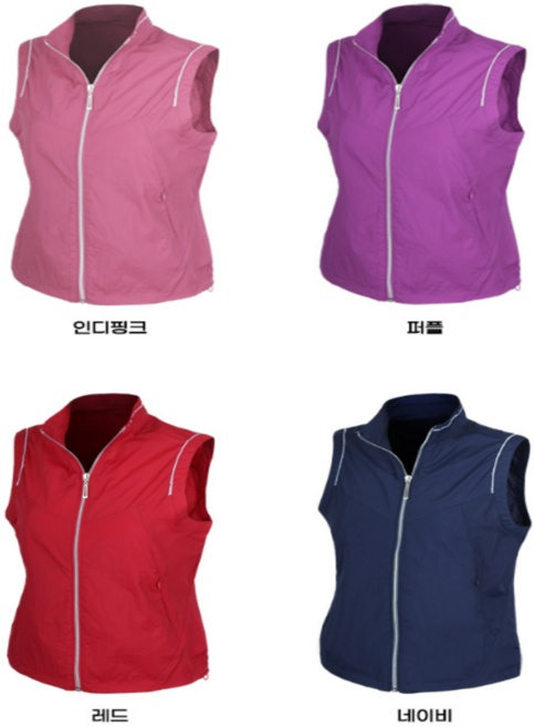 여성작업용조끼 바람막이 나일론