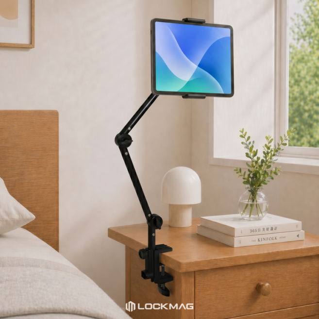 LOCKMAG 침대 핸드폰 거치대 태블릿거치대 맥세이프, 1개, 클립형, AR-ST01