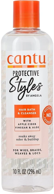 Cantu 스타일스 프로텍티브 바이 안젤라 헤어 배스 & 클렌저 296ml(10fl oz), Cantu스타일스프로텍티브바이안젤라헤어배스클렌저296m, 1개, 296ml - 쿠팡