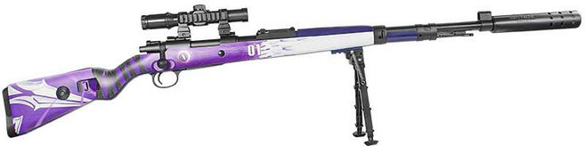 비비탄저격총 Kar98k M24 카구팔 배그 탄피배출 저격총 스나이퍼 소프트탄 풀세트, 1개, Eagle M24-위장 표준