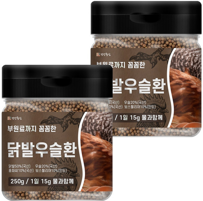 건강중심 우슬닭발환 250g, 2개