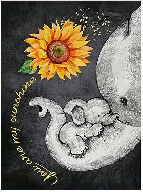 해바라기 그림 인테리어그림 꽃그림 코끼리그림 인테리어포스터 3D 프린팅의 캔버스 해바라기사진