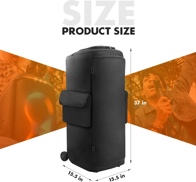 휴대용 스피커 보관 가방 먼지 커버 운반 케이스 BT JBL 호환 호환 PartyBox 720 야외 여행용, 01 B, 01 빠른  Mainland