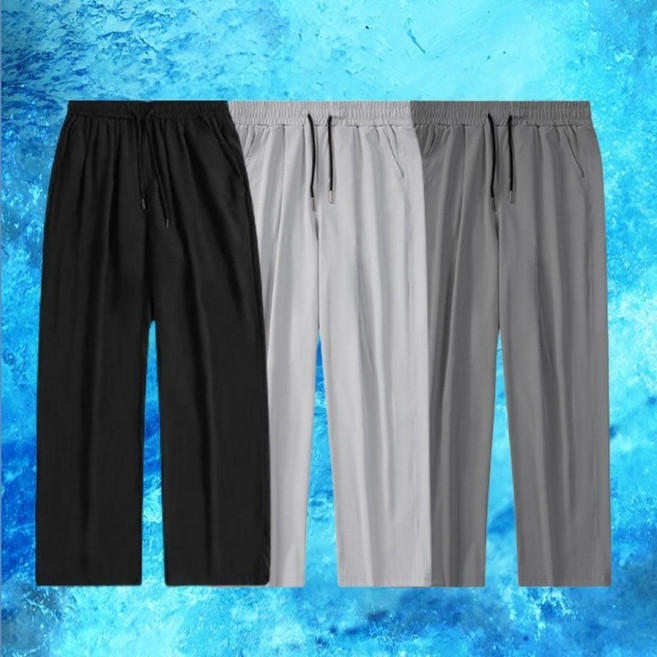 남성 여름 시원한 편한 와이드팬츠 밴딩 슬랙스 0401