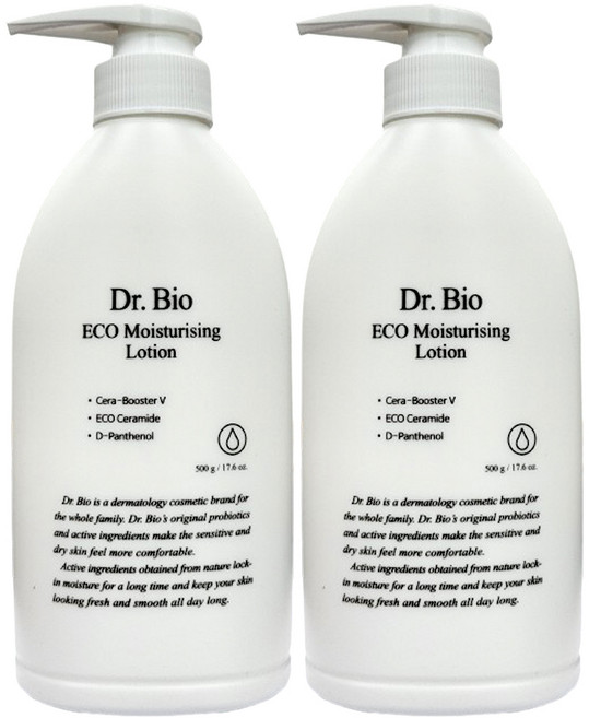 닥터바이오 에코 모이스춰라이징 로션, 500g, 2개