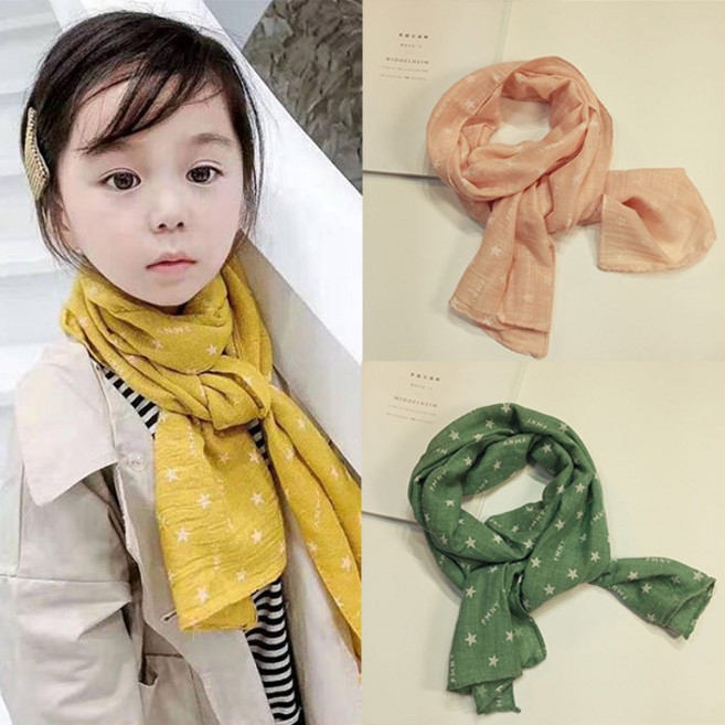 솜니움베베 아기 유아 아동 남아 여아 스타 스카프 머플러