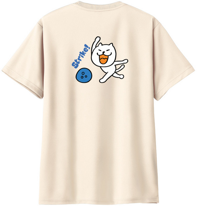 스트라이크 고양이 볼링 기능성 오버핏 티셔츠 볼링티 볼링용품